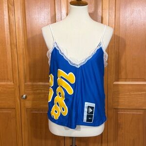 Frankie Collective Reworked Lace Trim Sports Jersey Tank Camisole